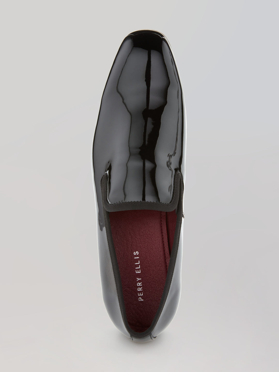 Men's Patent Leather Slip-On Shoes - Formal & Sleek | Perry Ellis Men's Patent Leather Slip-On Shoes - Formal & Sleek | Perry Ellis