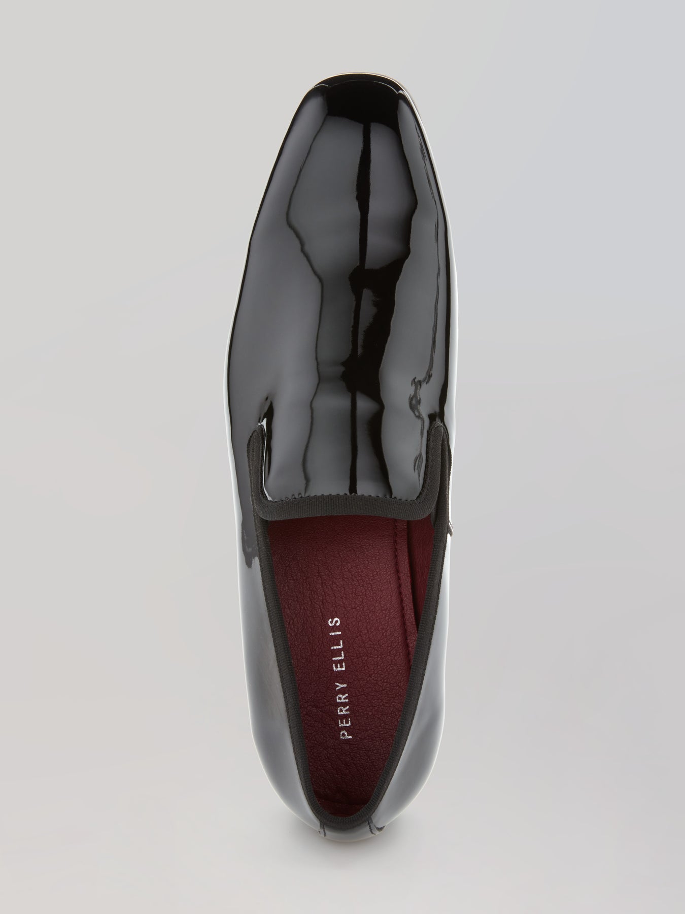 Men's Patent Leather Slip-On Shoes - Formal & Sleek | Perry Ellis Men's Patent Leather Slip-On Shoes - Formal & Sleek | Perry Ellis
