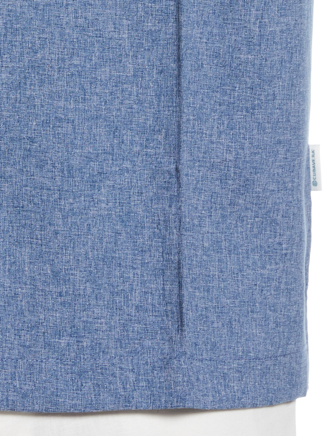 Two-Tone Cross Tuck Chambray Shirt (Estate Blue) 