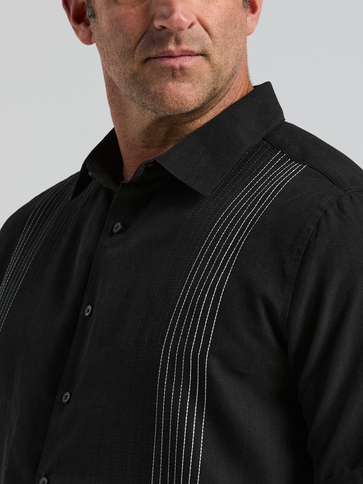 Big & Tall Ombre Shirt (Jet Black) 