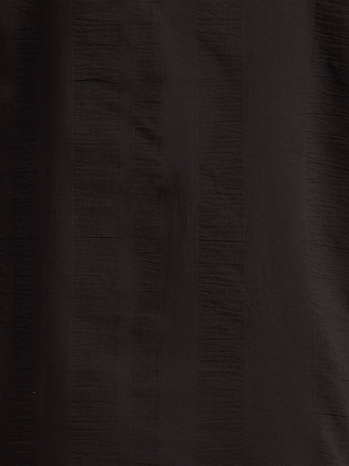 Seersucker Texture Shirt (Jet Black) 