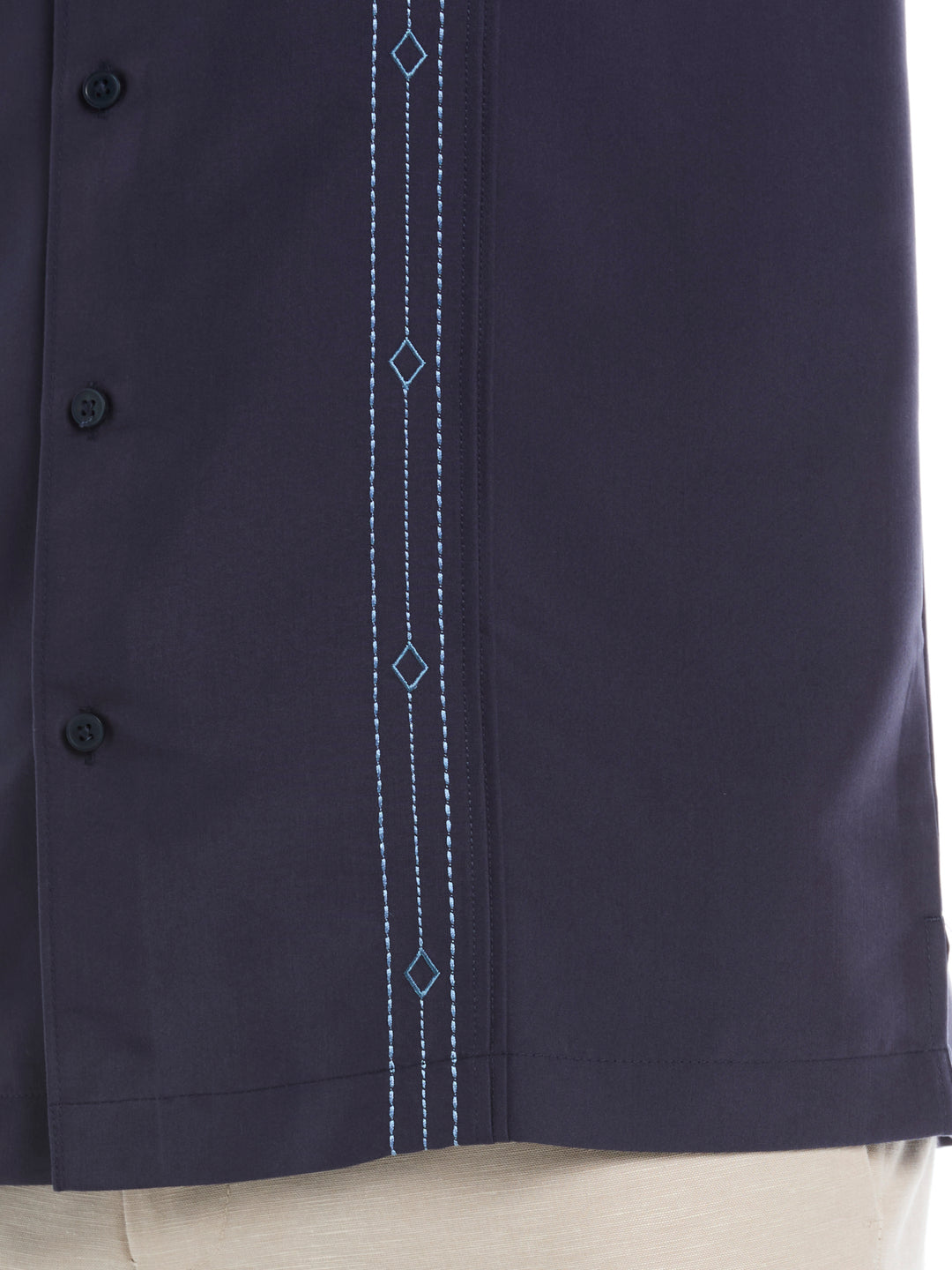 Embroidered Panel Shirt (Mood Indigo) 