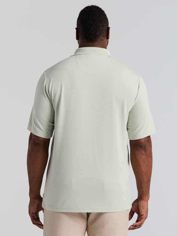 Big & Tall Ottoman Polo Shirt (Mercury) 