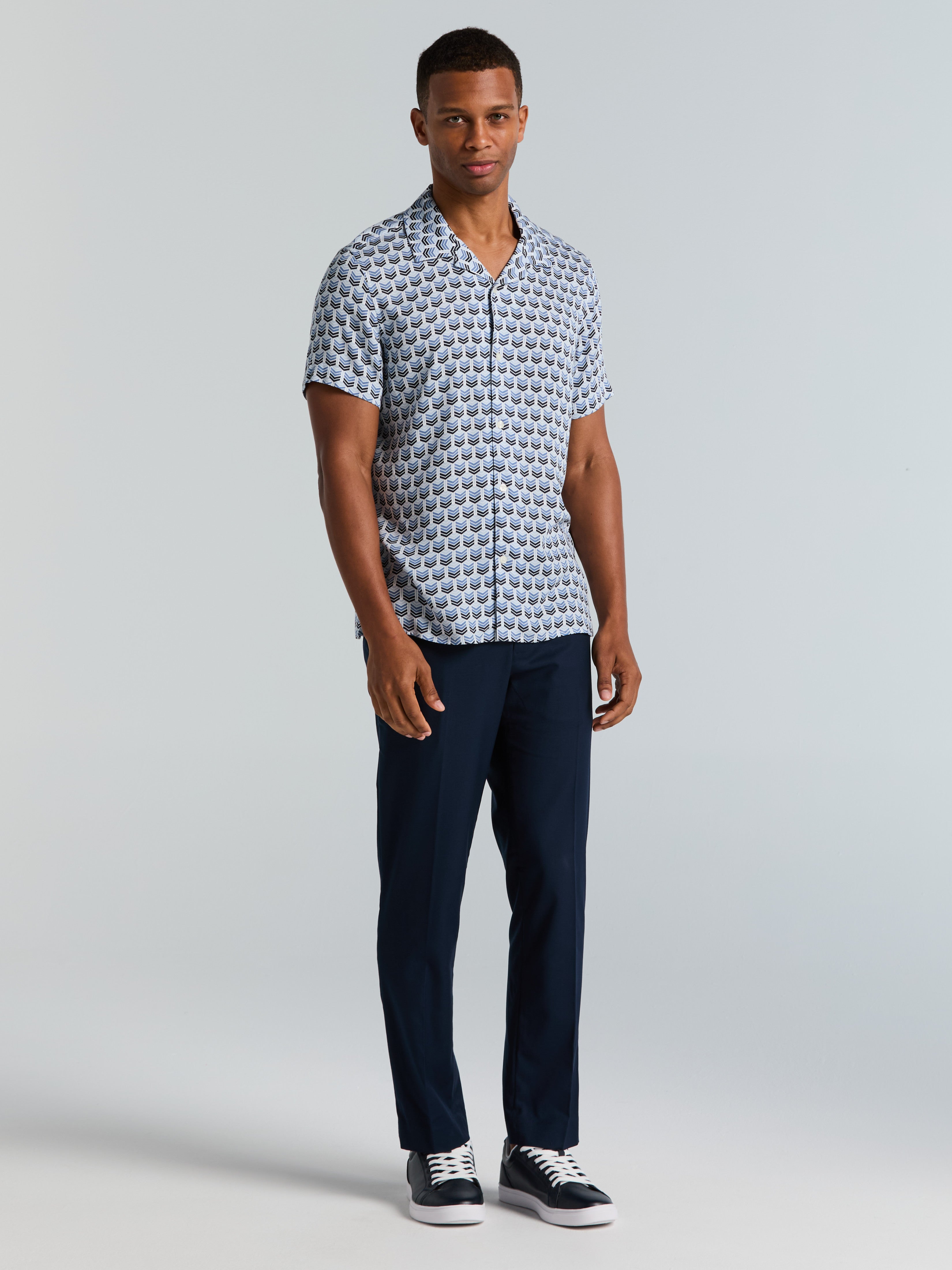 Chevron Print Set – Perry Ellis