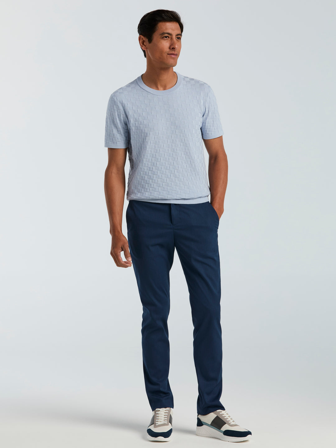 Slim Fit Water Resistant Tech Suit Pant (Azure) 