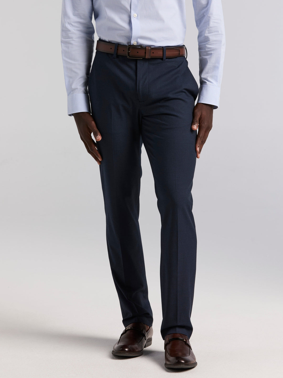Dobby Louis Slim Fit Suit Pants (Total Eclipse) 