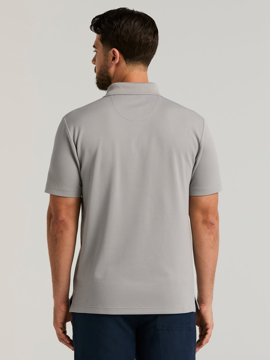 Wicking Ottoman Golf Polo Shirt (Sleet) 
