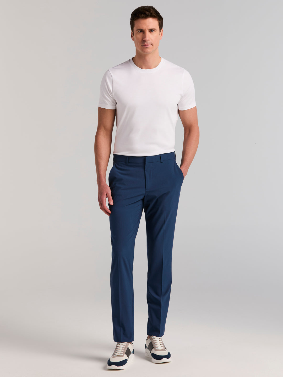 Slim Fit Total Stretch Suit Pants (Sargasso Sea) 