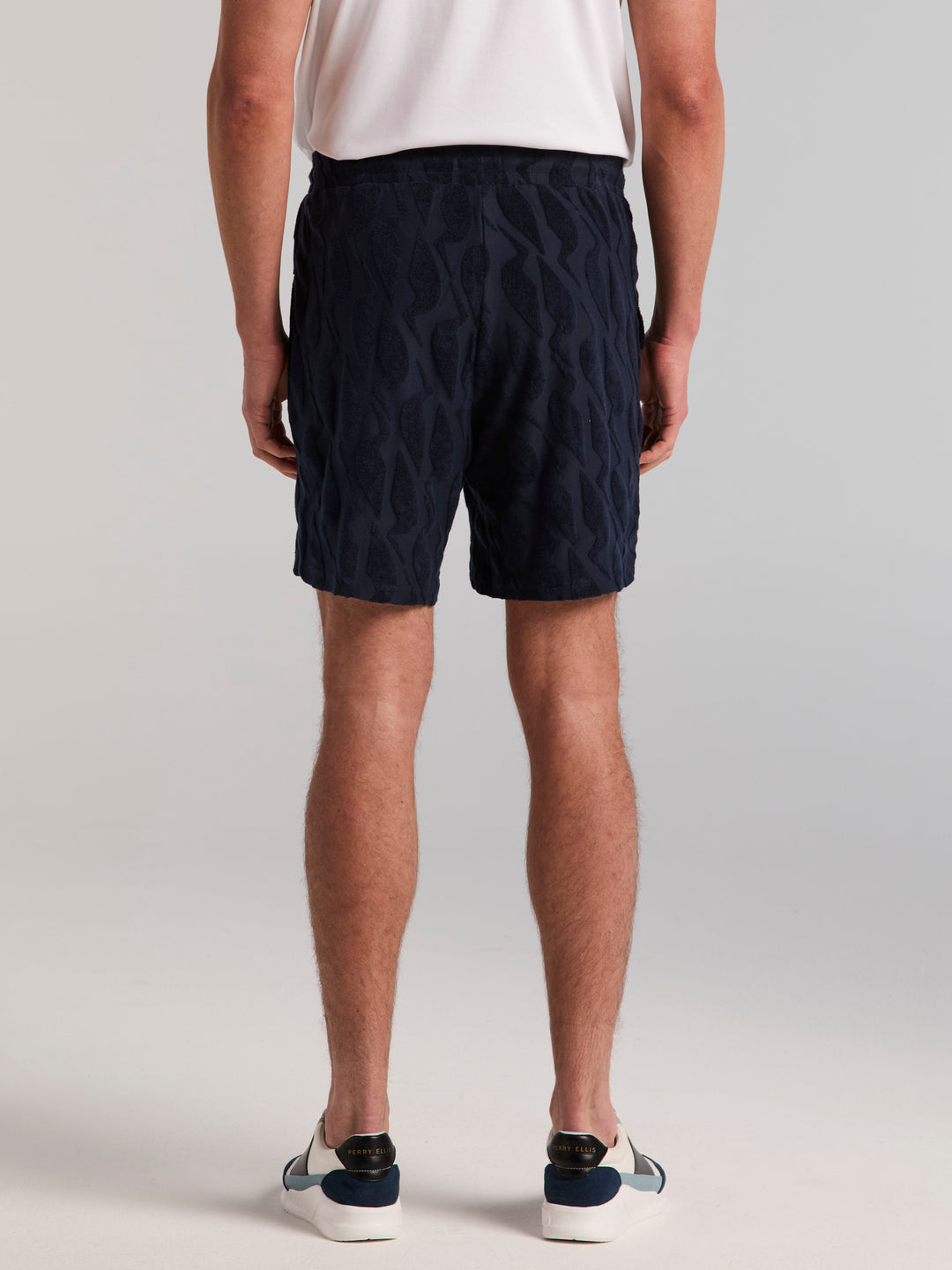Towel Terry Jacquard Knit Short (Dark Sapphire) 
