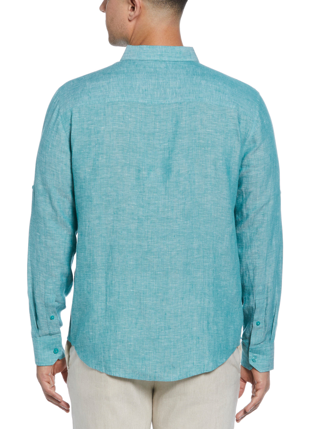 Linen Blend Wrinkle-Resistant Shirt (Bayou) 