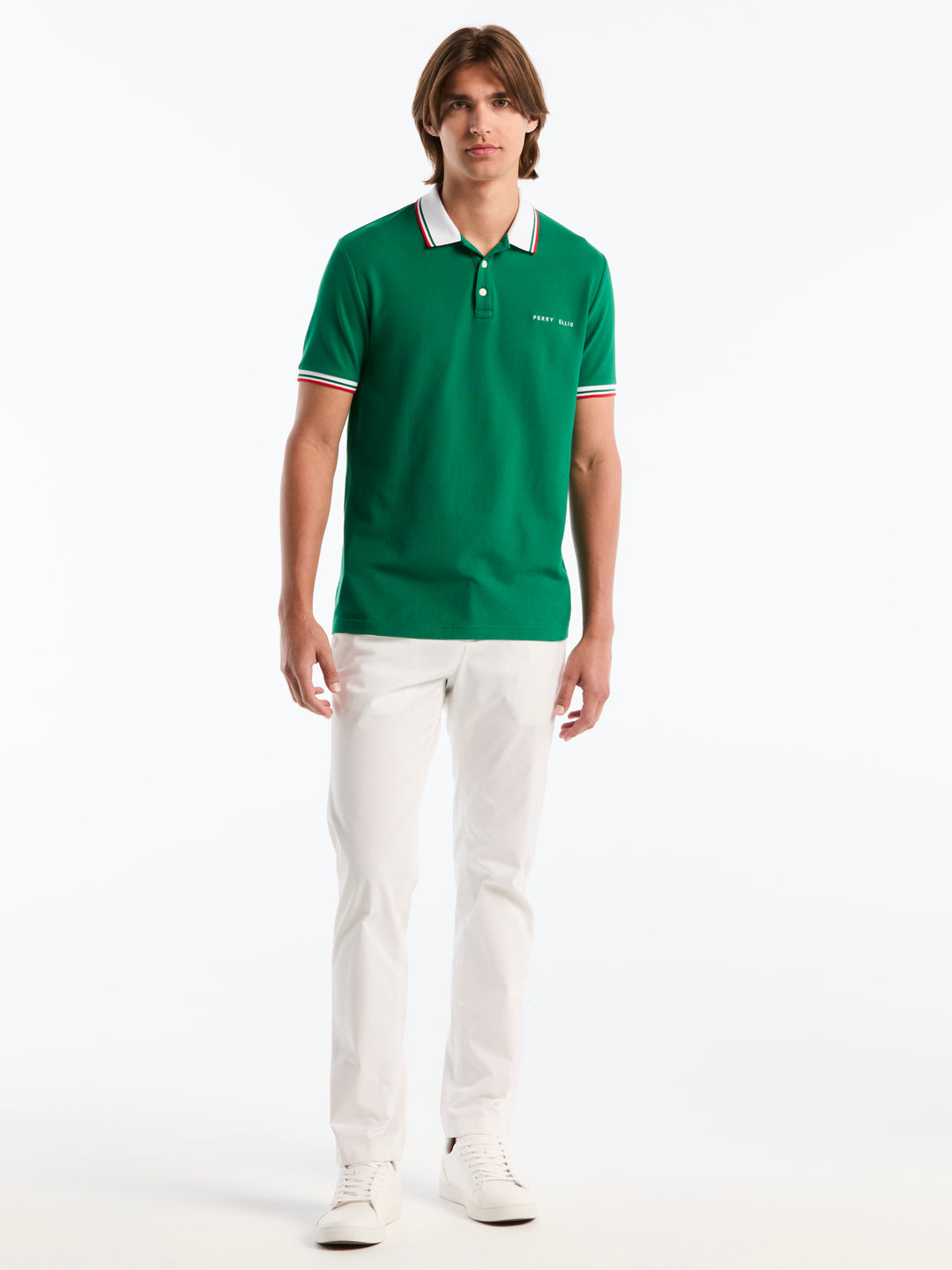 Pique Cotton Polo Shirt Mexico Edition (Green Jacket) 