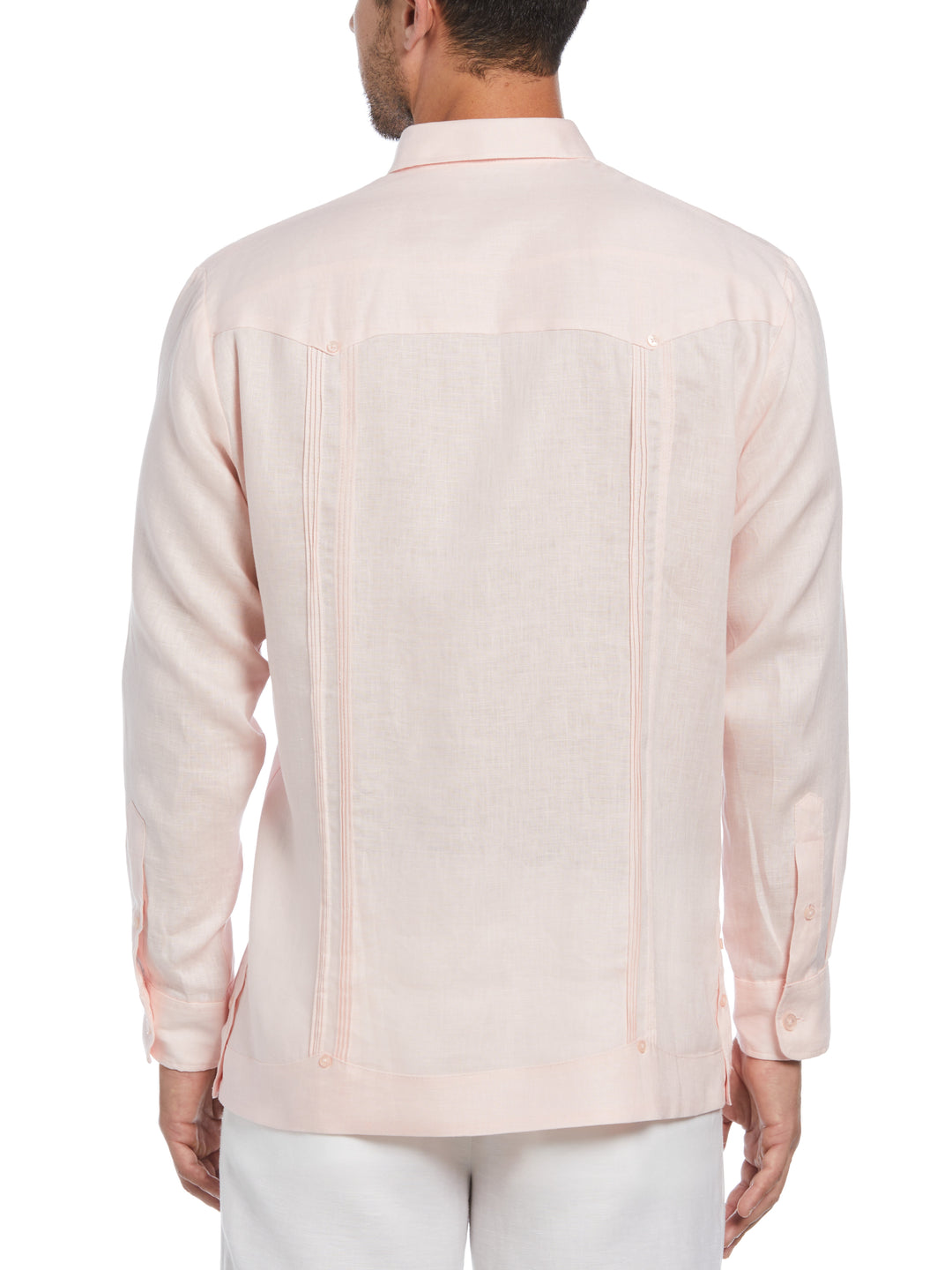 Linen Guayabera Shirt (Pink Dogwood) 