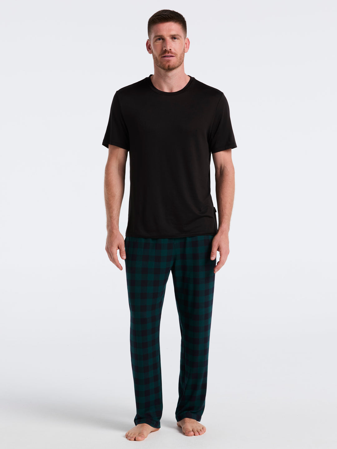 Deluxe Touch Buffalo Plaid Sleep Pant (June Bug) 