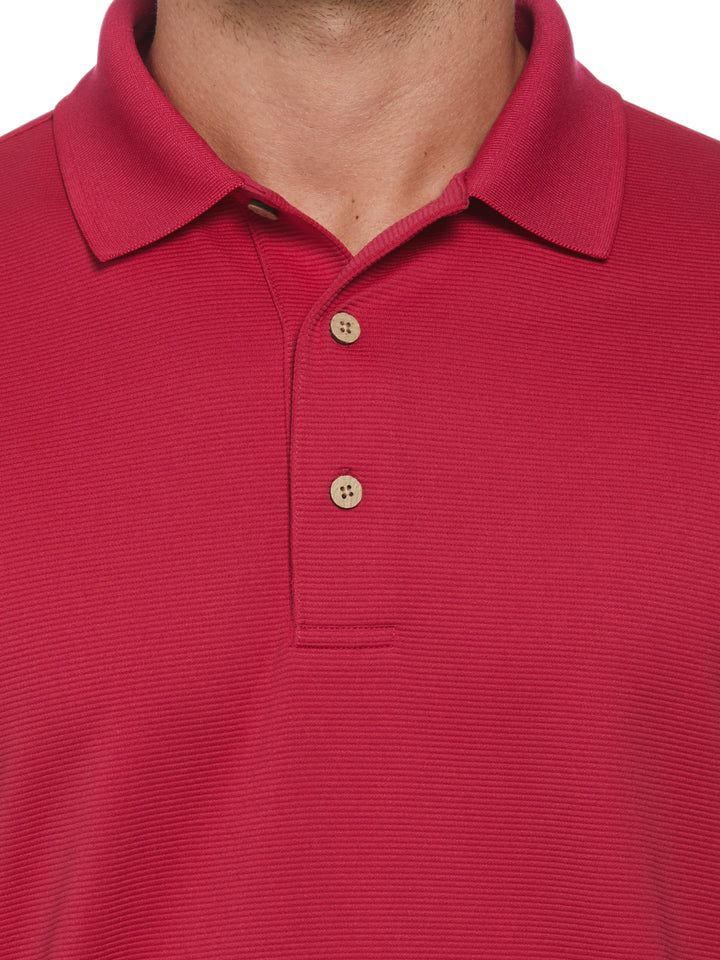 Wicking Ottoman Golf Polo Shirt (Sangria) 