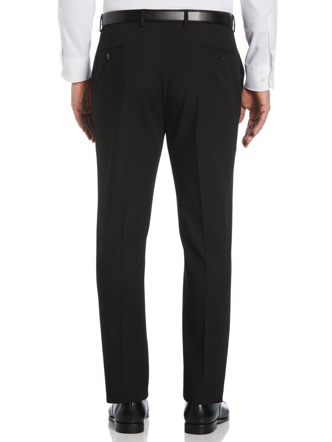 Slim Fit Gabardine Suit Pant (Black) 