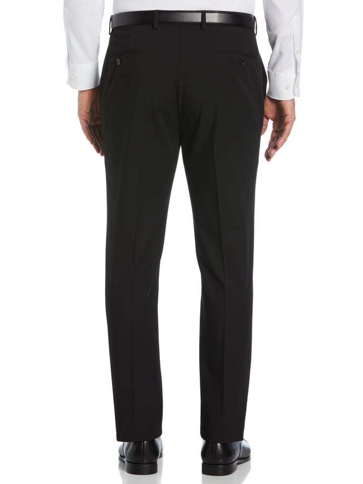 Slim Fit Gabardine Suit Pant (Black) 