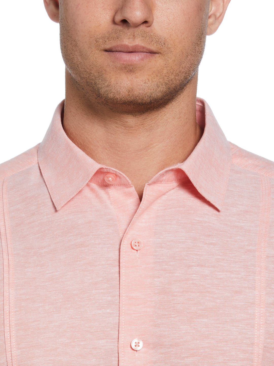 Linen Blend Tuck Panel Shirt (Lantana) 