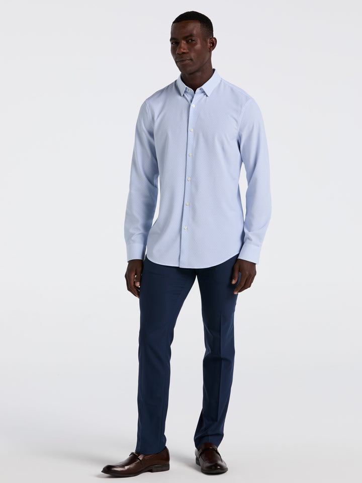 Slim Fit Diamond Geo Print Shirt (Kentucky Blue) 