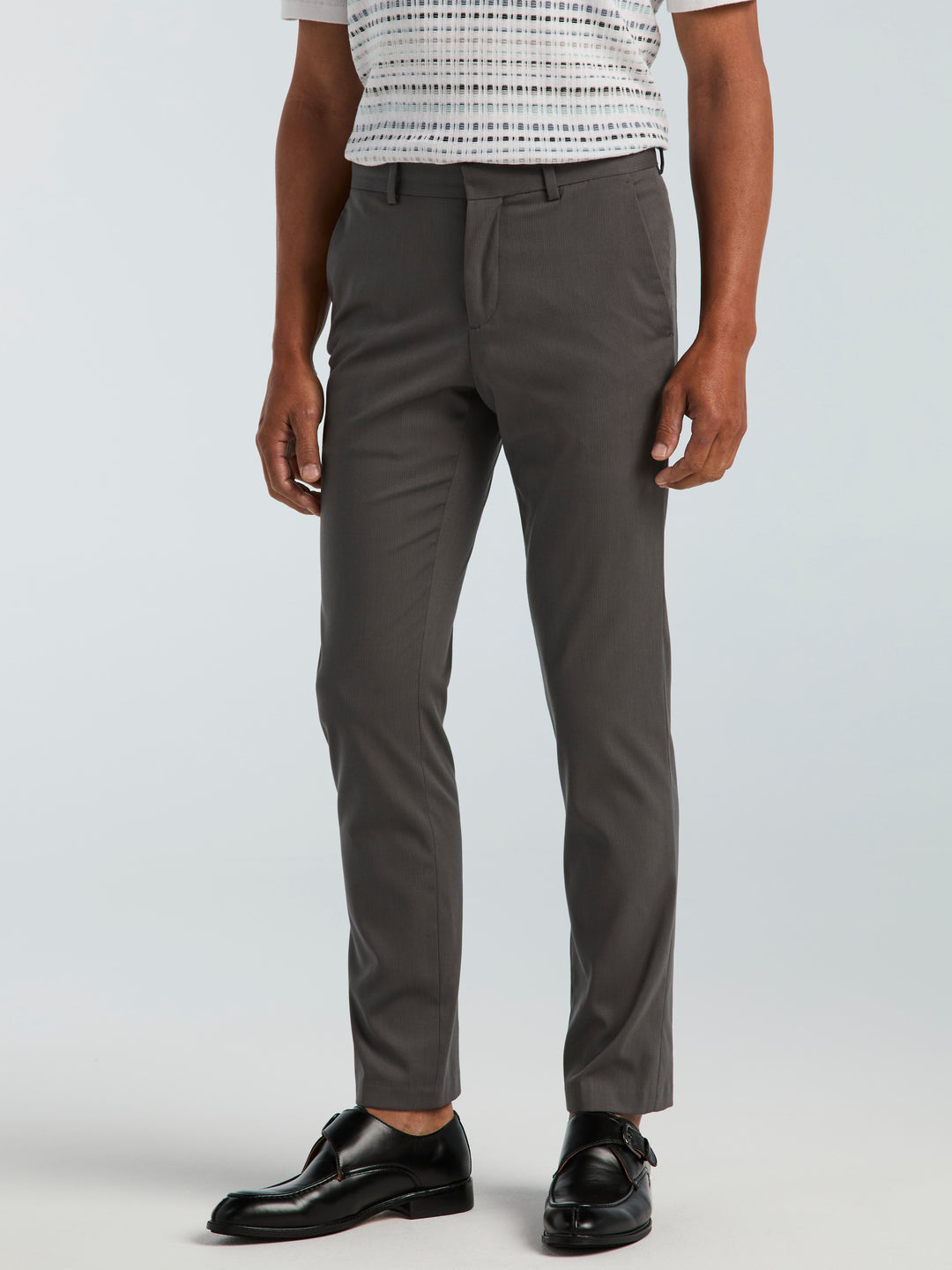 Slim Fit Water Resistant Tech Suit Pant (Smoked Pearl) 