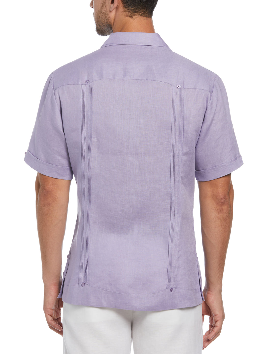 Linen Guayabera Shirt (Heirloom Lilac) 