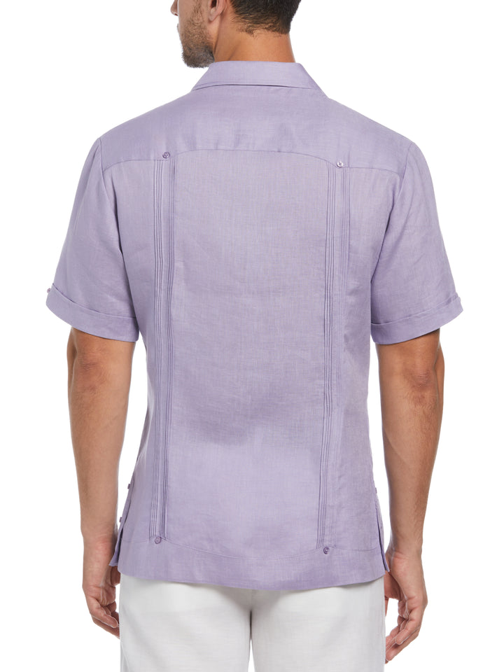 Linen Guayabera Shirt (Heirloom Lilac) 