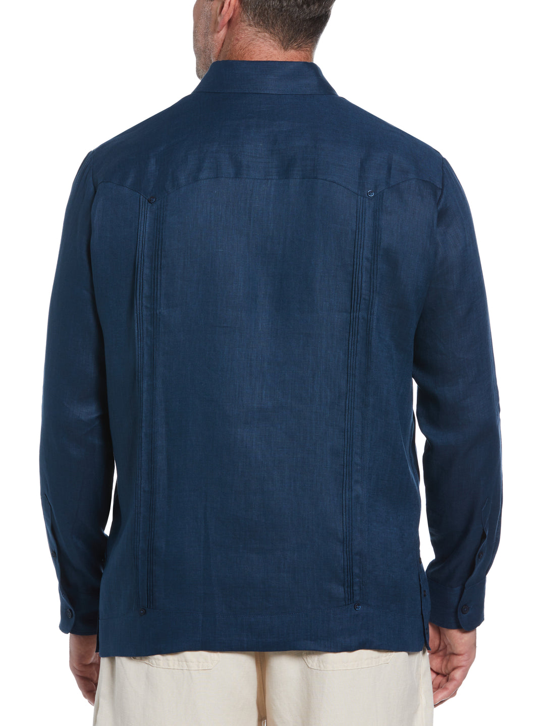 Big & Tall Linen Guayabera Shirt (Titan) 