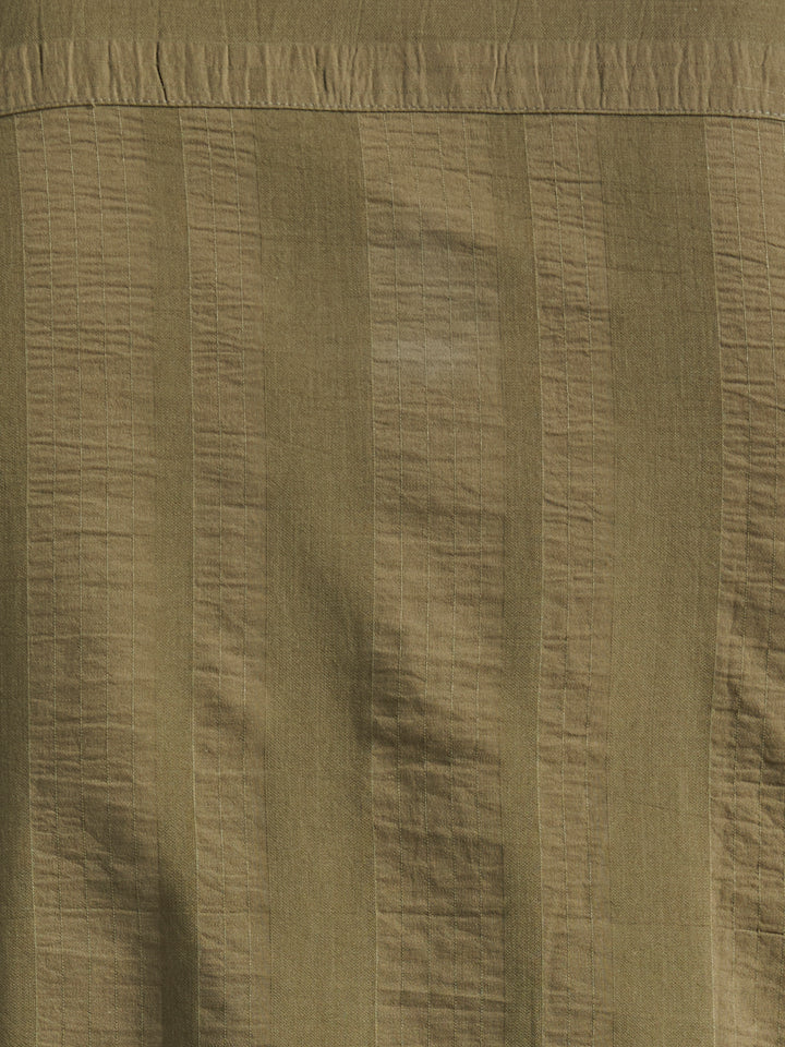Seersucker Texture Shirt (Olivine) 