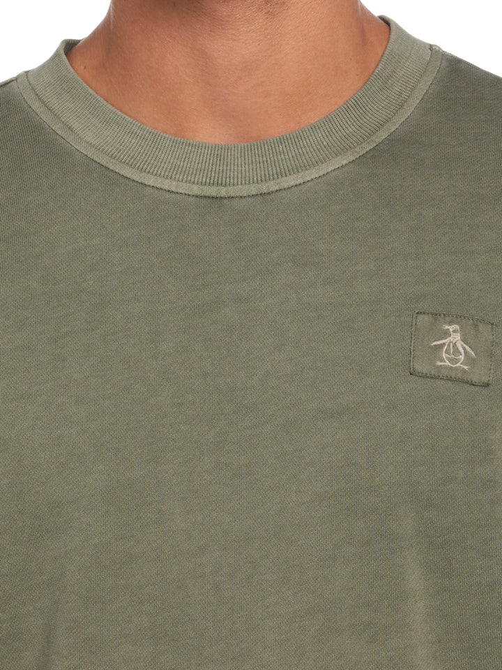 Loop Back Terry Sweatshirt (Dusty Olive) 