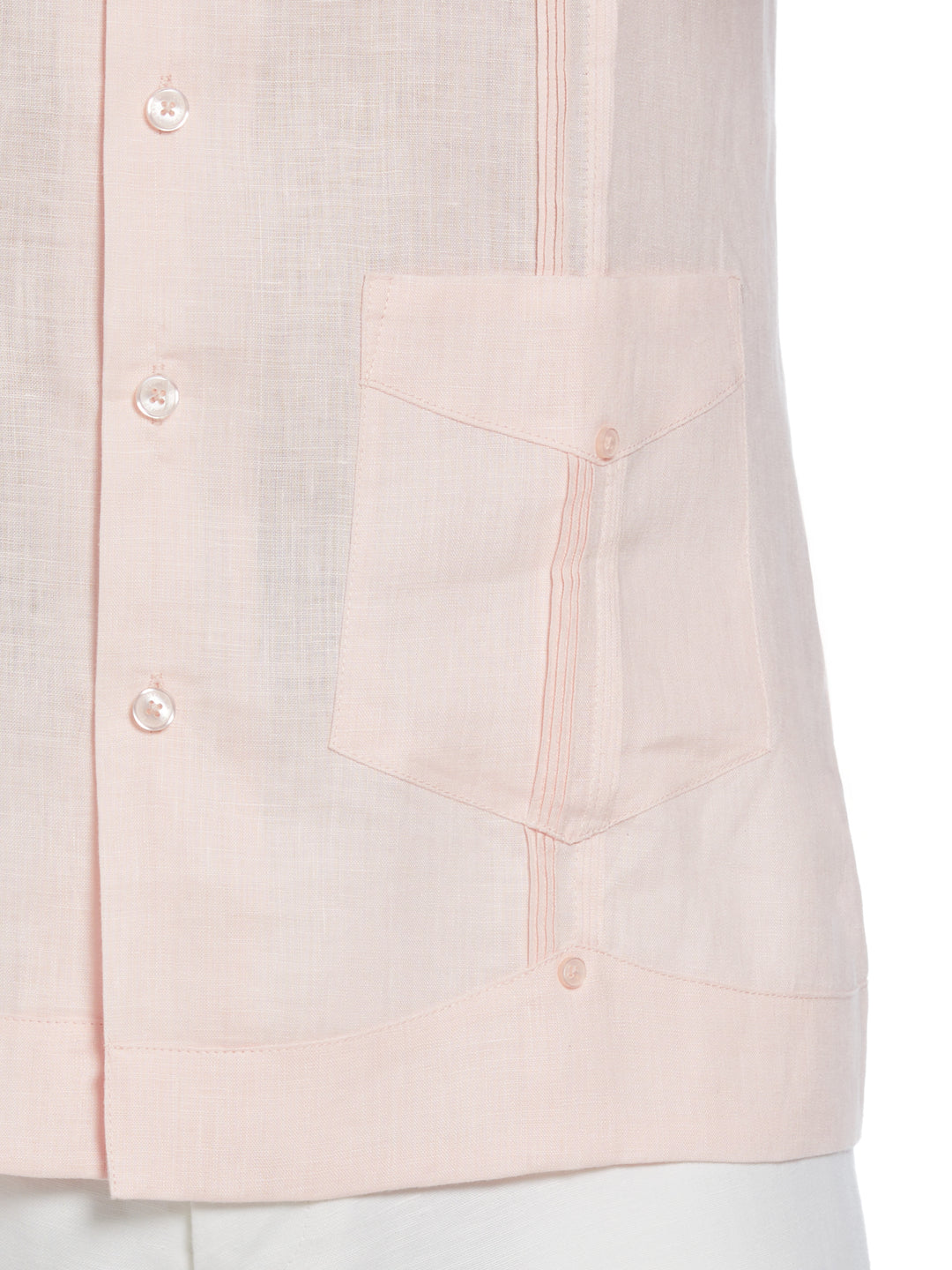 Linen Guayabera Shirt (Pink Dogwood) 