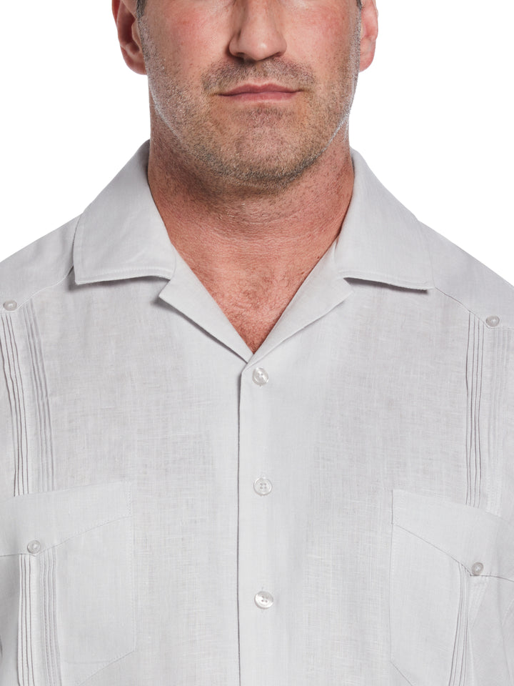 Linen Guayabera Shirt (Micro Chip) 