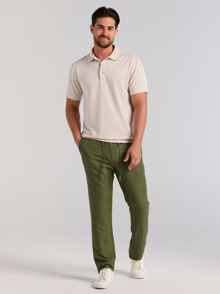 Wicking Ottoman Golf Polo Shirt (Moonbeam) 