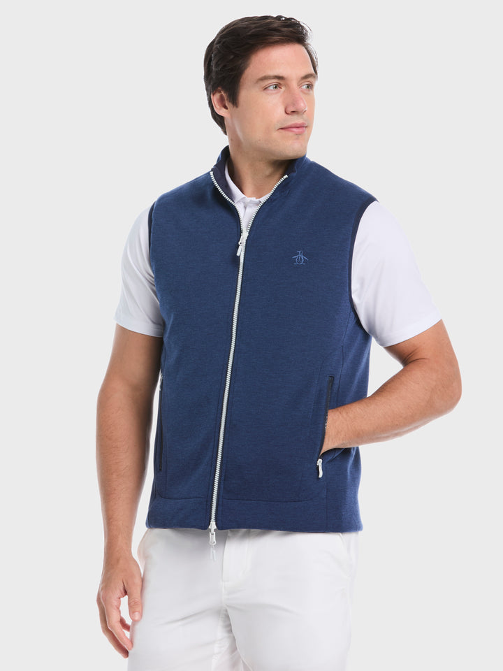 Reversible Insulated Golf Vest (Black Iris) 