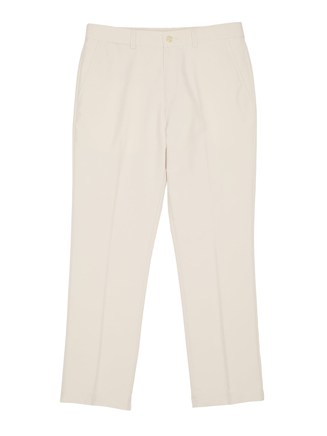 Flat Front Solid Golf Pant (Silver Lining) 