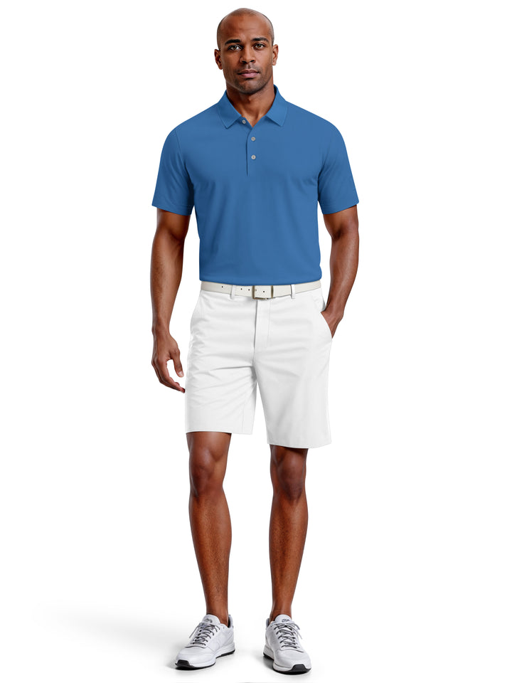 Airflux Mesh Golf Polo (Classic Blue) 