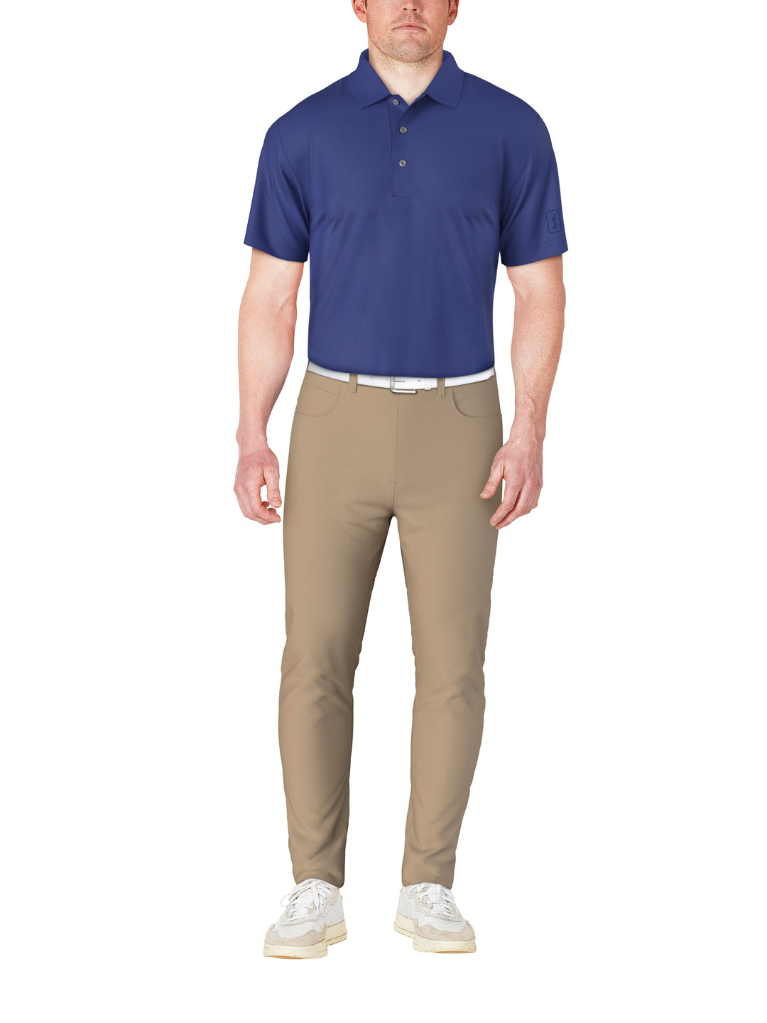 SS Airflux Solid Mesh Polo W/ Rib Collar (Dazzling Blue) 