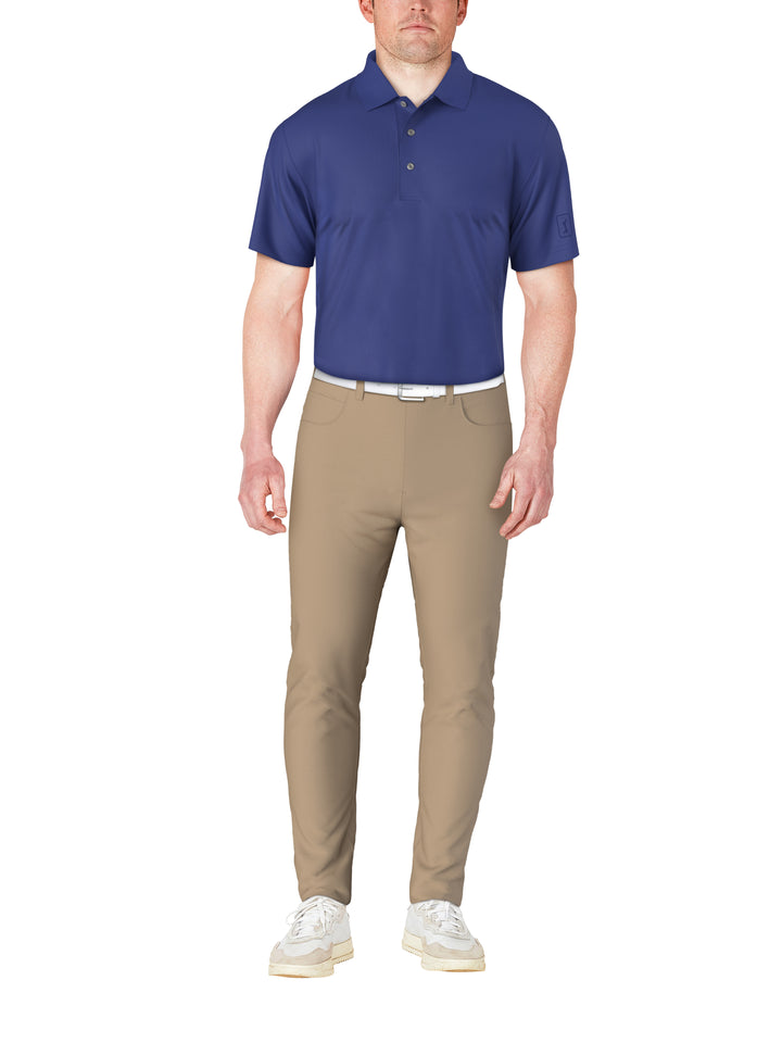 SS Airflux Solid Mesh Polo W/ Rib Collar (Dazzling Blue) 