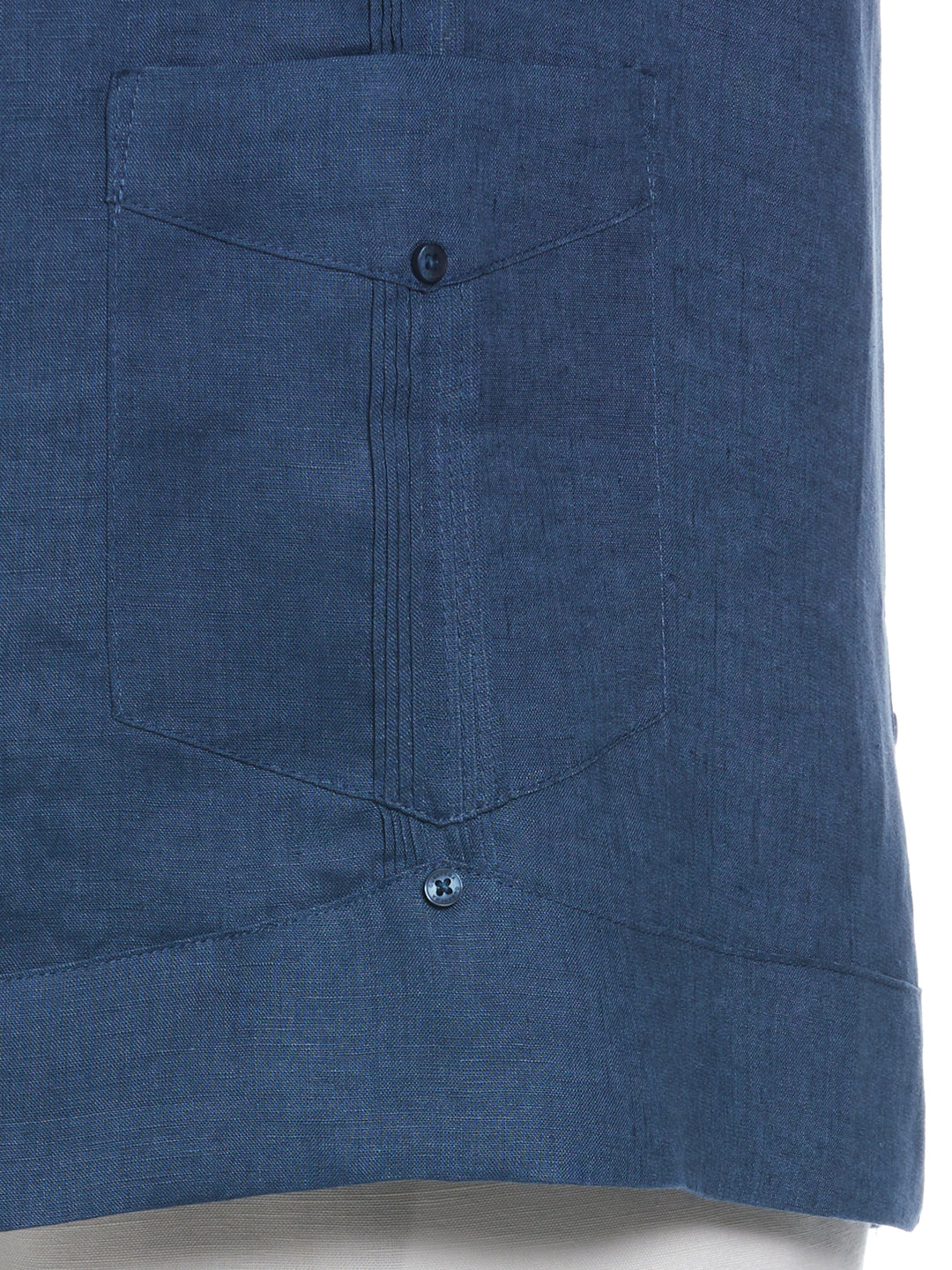 Linen Guayabera Shirt (Ensign Blue) 