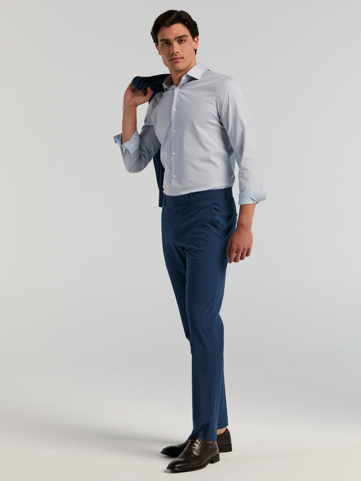 Slim Fit Total Stretch Suit Pants (Sargasso Sea) 