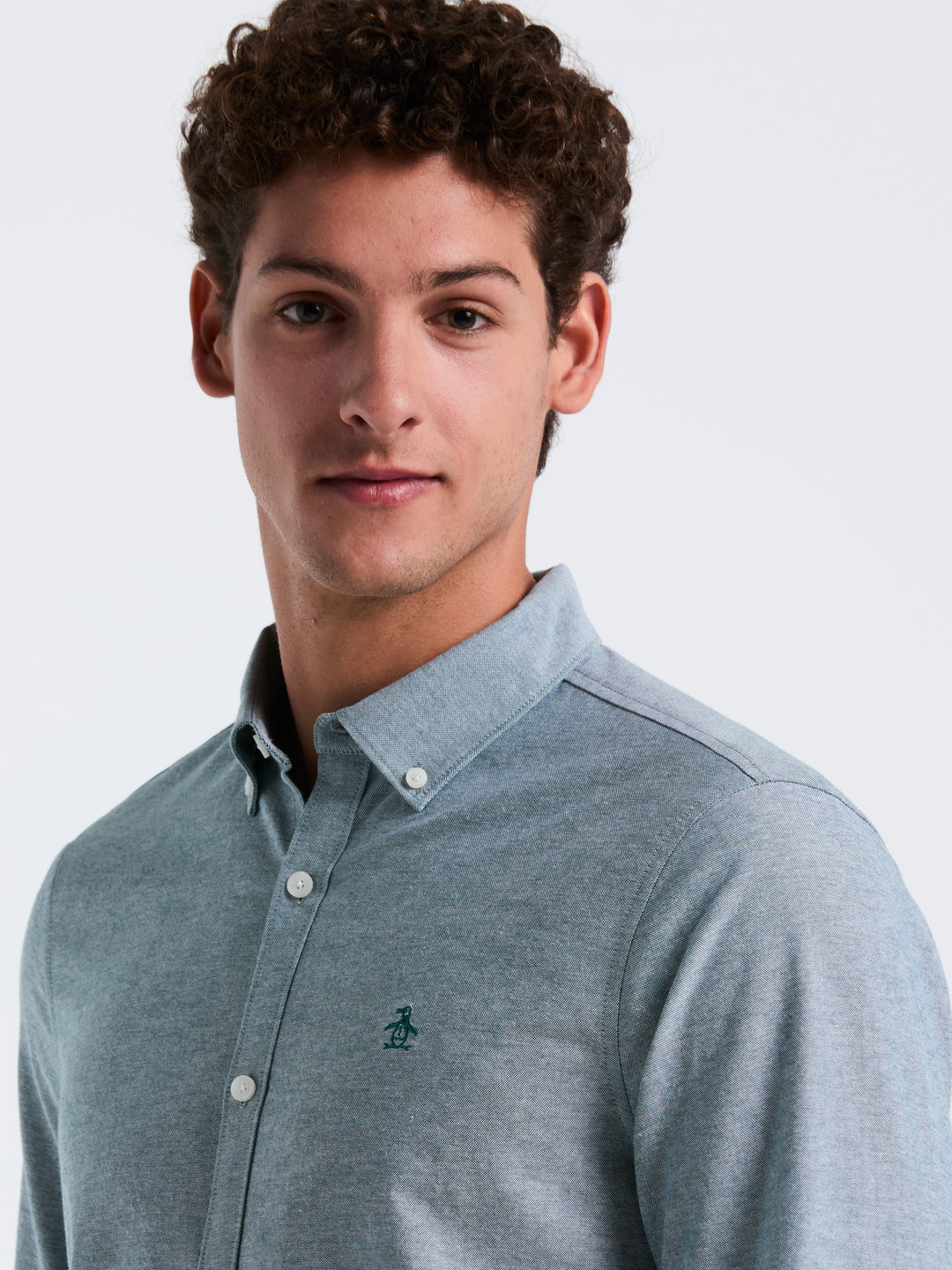Oxford Long Sleeve Button-Down Shirt (June Bug) 