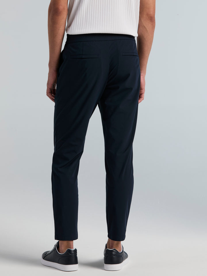Slim Tapered Tricot Drawstring Pants (Dark Sapphire) 