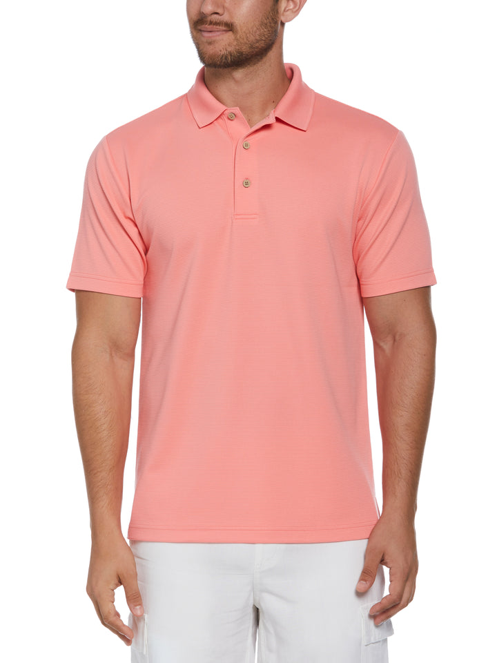 Wicking Ottoman Golf Polo Shirt (Shell Pink) 