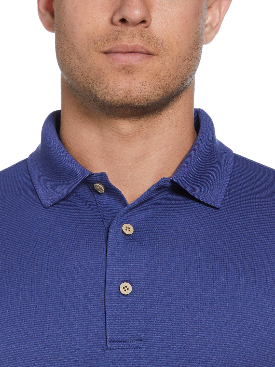 Wicking Ottoman Golf Polo Shirt (Skipper Blue) 