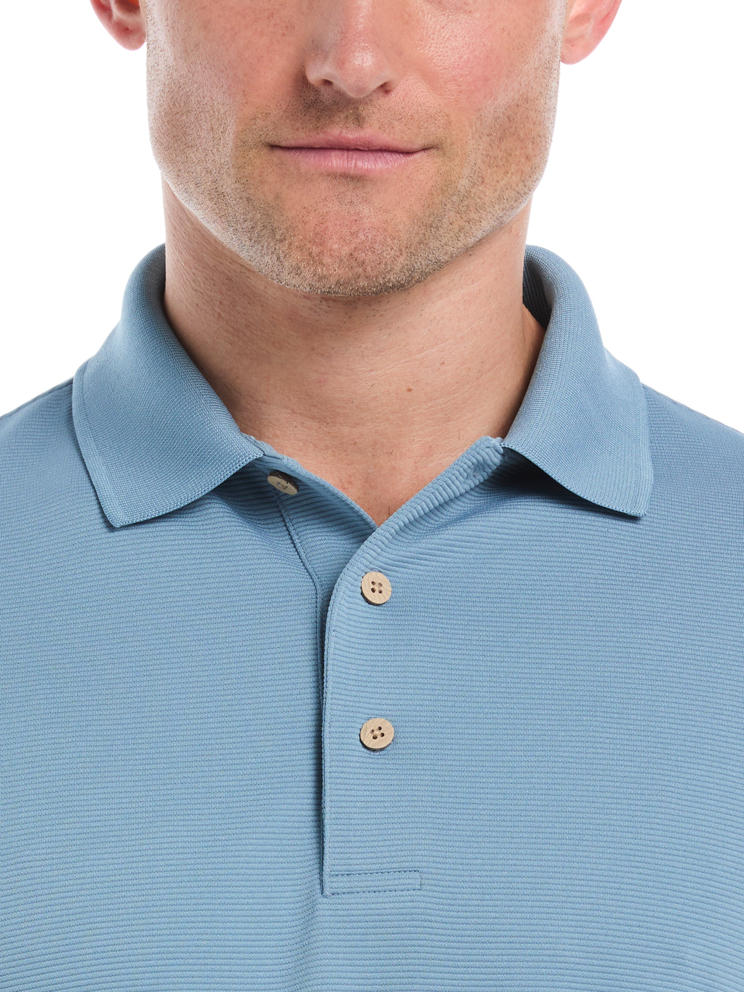 Wicking Ottoman Golf Polo Shirt (Windward Blue) 
