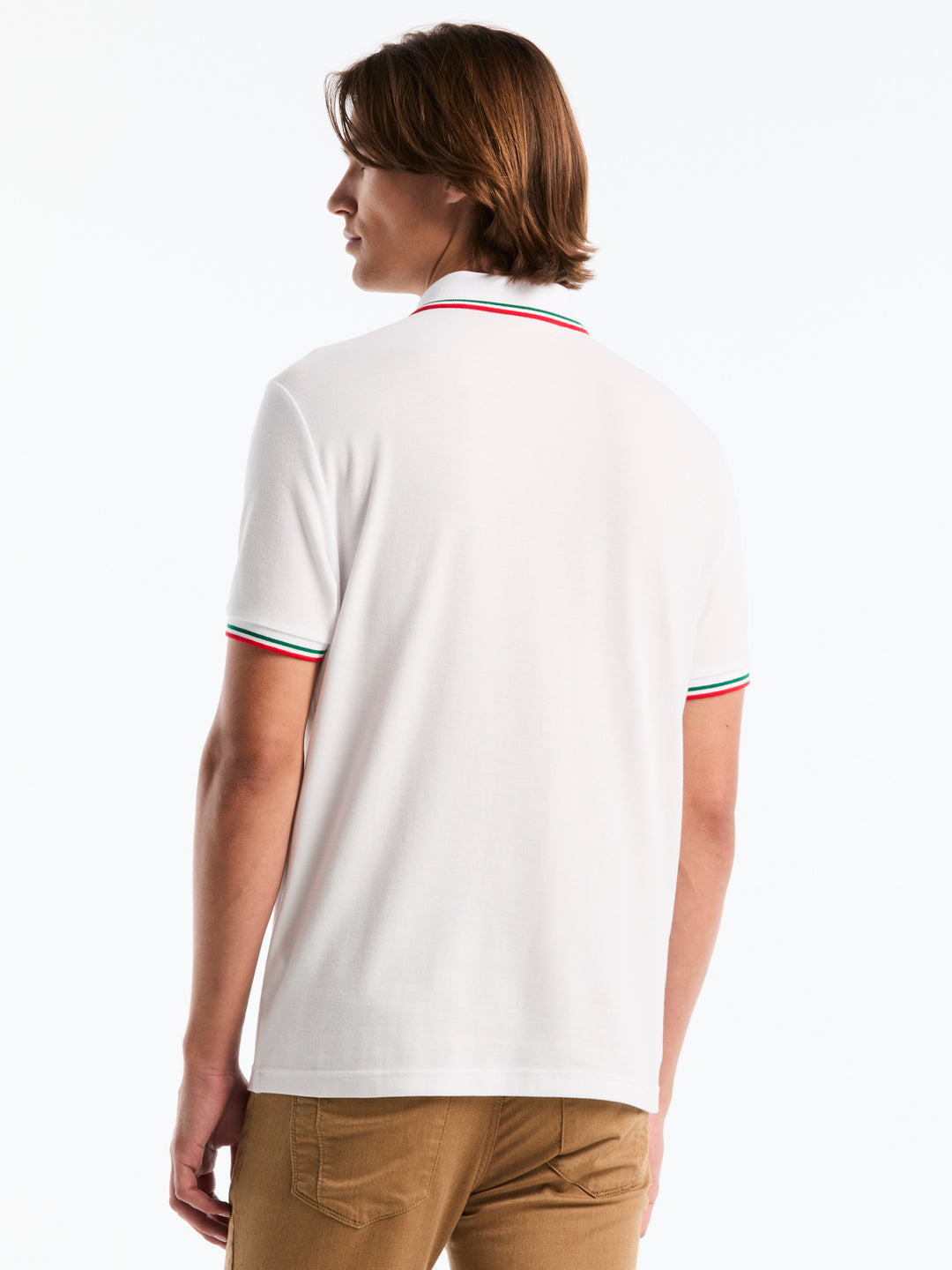 Pique Cotton Polo Shirt Mexico Edition (Bright White) 