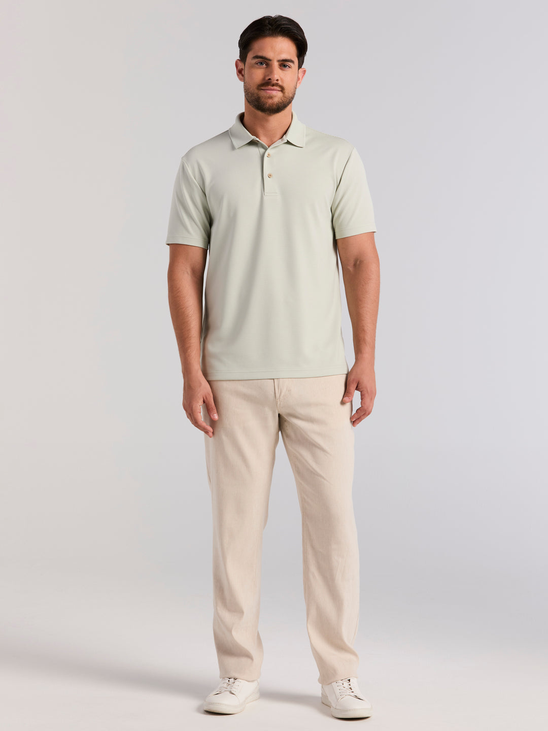 Wicking Ottoman Golf Polo Shirt (Mercury) 