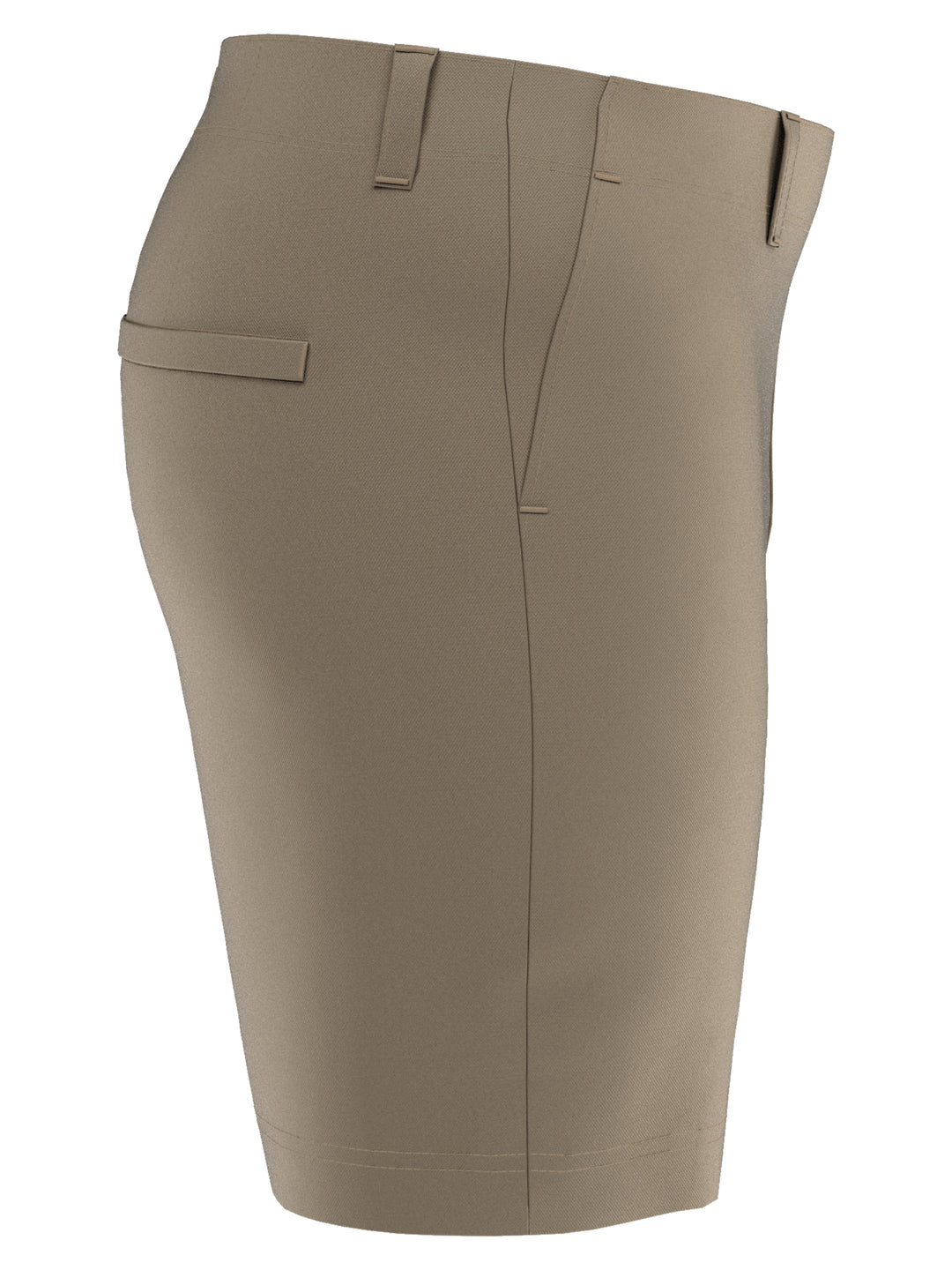 7” Flat Front Golf Short with Active Waistband (Chinchilla) 