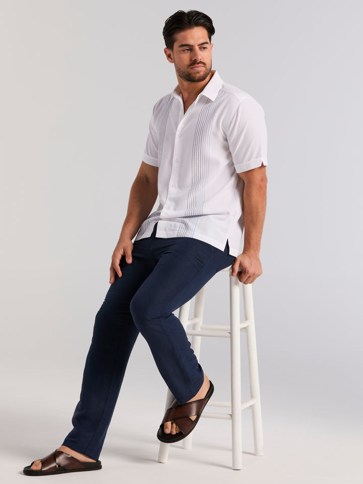 Ombre Texture Shirt (Brilliant White) 