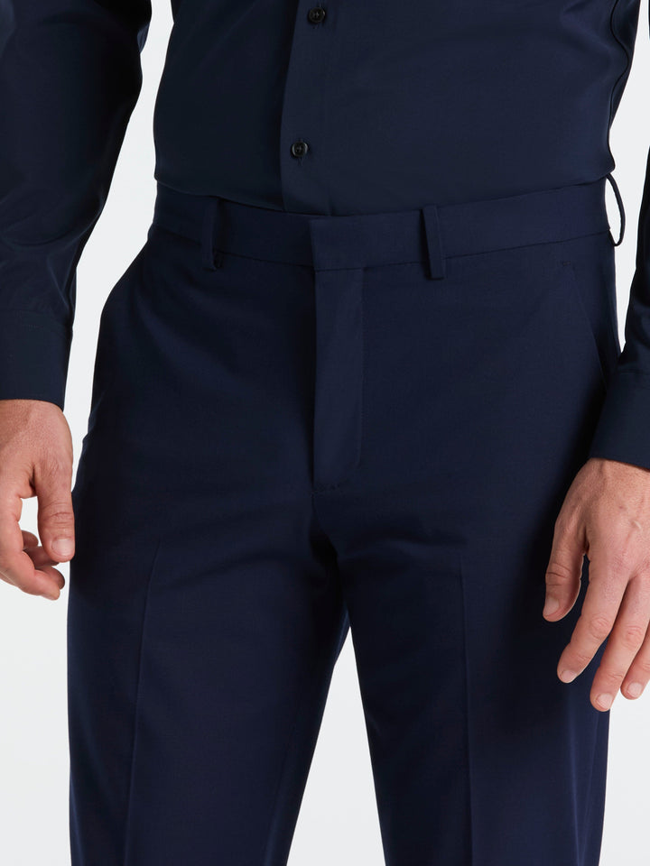 Dobby Louis Slim Fit Suit Pants (Navy) 