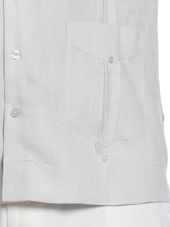 Linen Guayabera Shirt (Micro Chip) 
