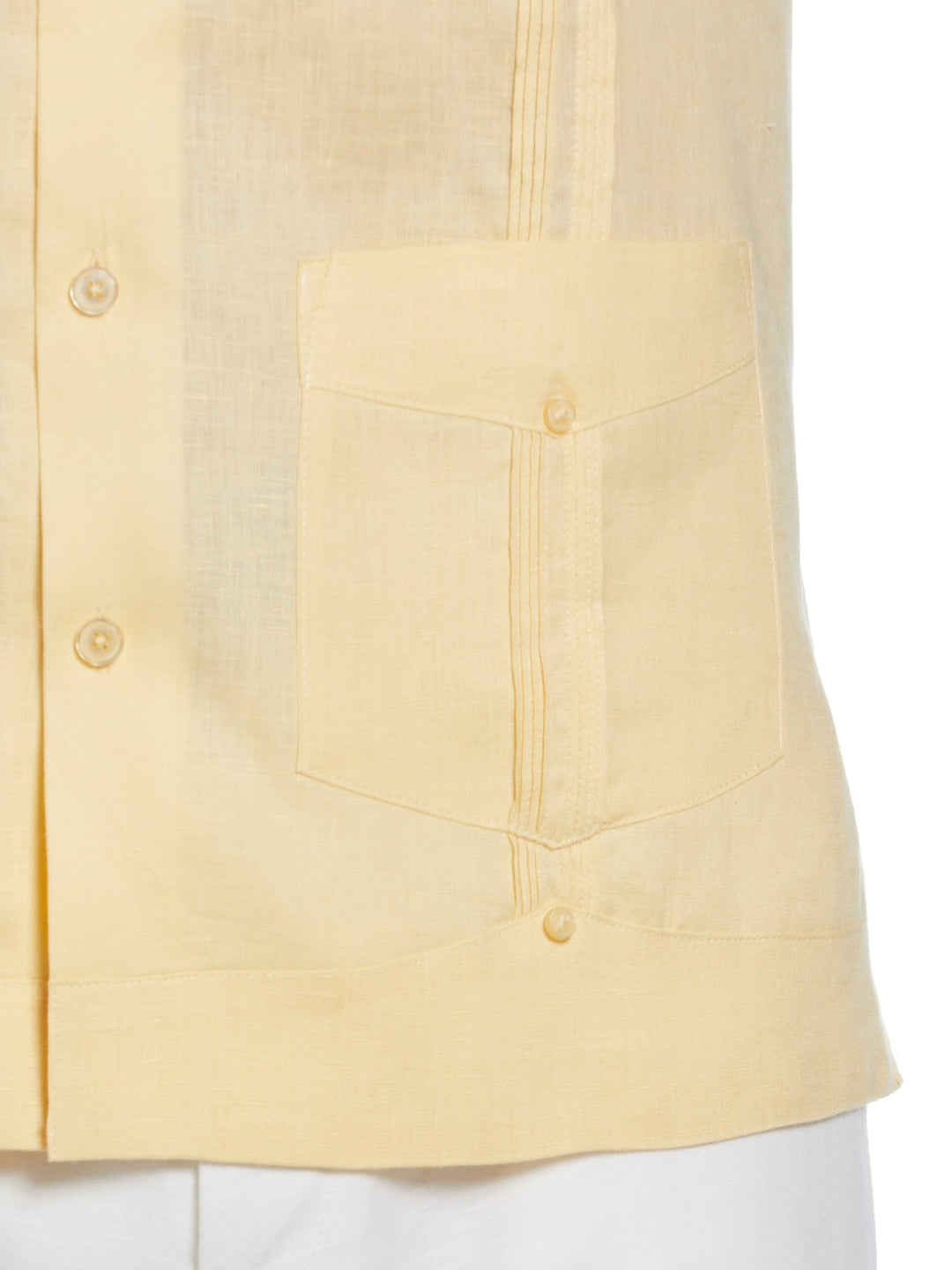 Linen Guayabera Shirt (Banana Crepe) 